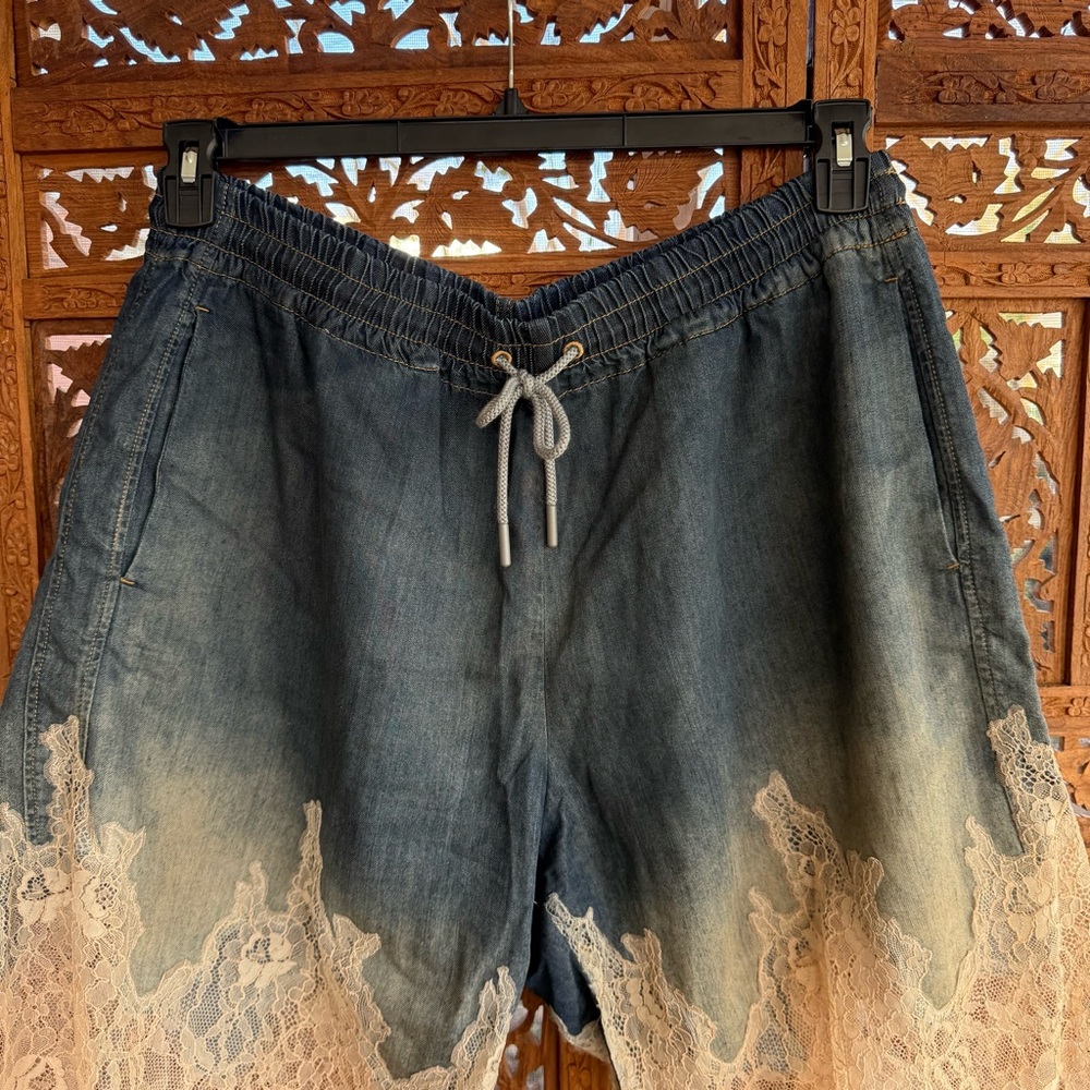 Free People x Diesel Lace Shorts - Picture 2 of 4
